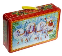 Новогодний подарок Чемодан "Тройка белых коней"