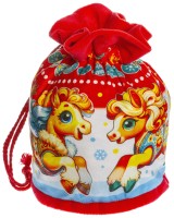 Новогодний подарок Мешок "Лошадки"