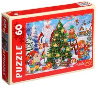 Пазл "Дед Мороз и гномики" (60 эл.)