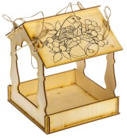 Кормушка "Теремок, для раскрашивания"