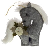 Игрушка - подвес "Серая лошадка"