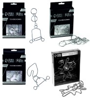 Головоломка металлическая "Раздели на части" (в ассортименте, 7 видов)