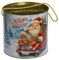 Новогодний подарок Туба "Дед Мороз на авто"
